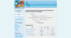 Desktop Screenshot of californiafestivalguide.com