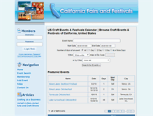 Tablet Screenshot of californiafestivalguide.com